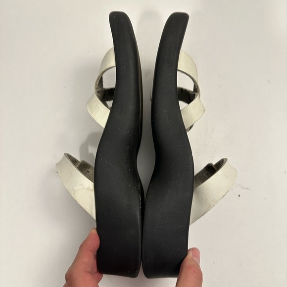 Birkenstock Tatami White Leather Sandals Straps Slides US 9 - Picture 12 of 12